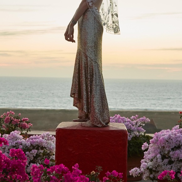 BHLDN Anthropologie Jenny Yoo Cosmos Skirt - Picture 3 of 5